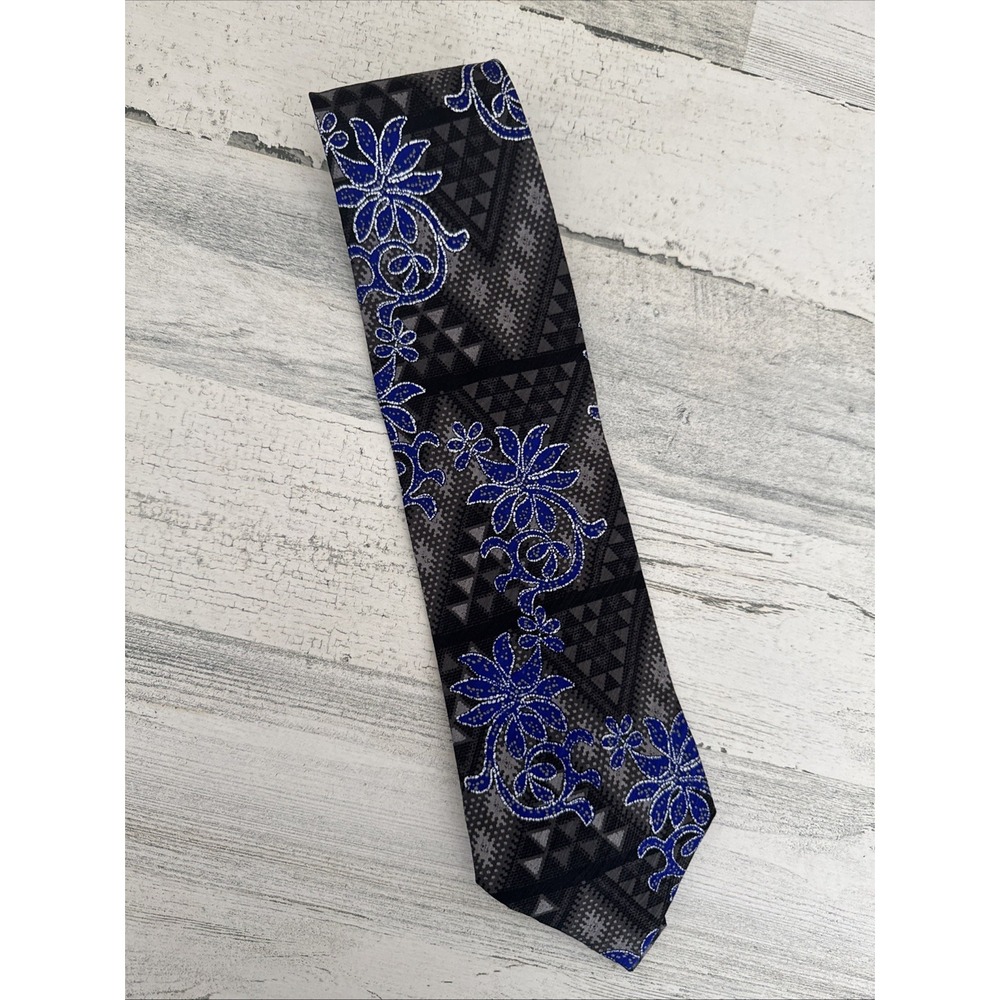 MARY MCFADDEN BLUE GREY SILK MENS TIE